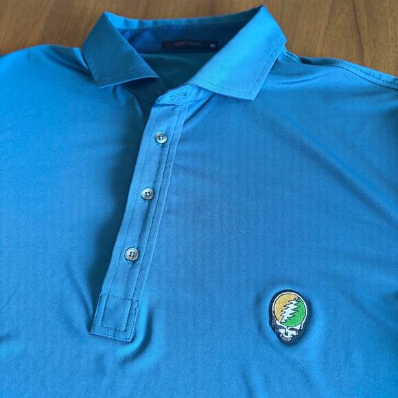 Grateful Dead Steal Your Face Greyson Golf Polo (XL) - Picture 7 of 7